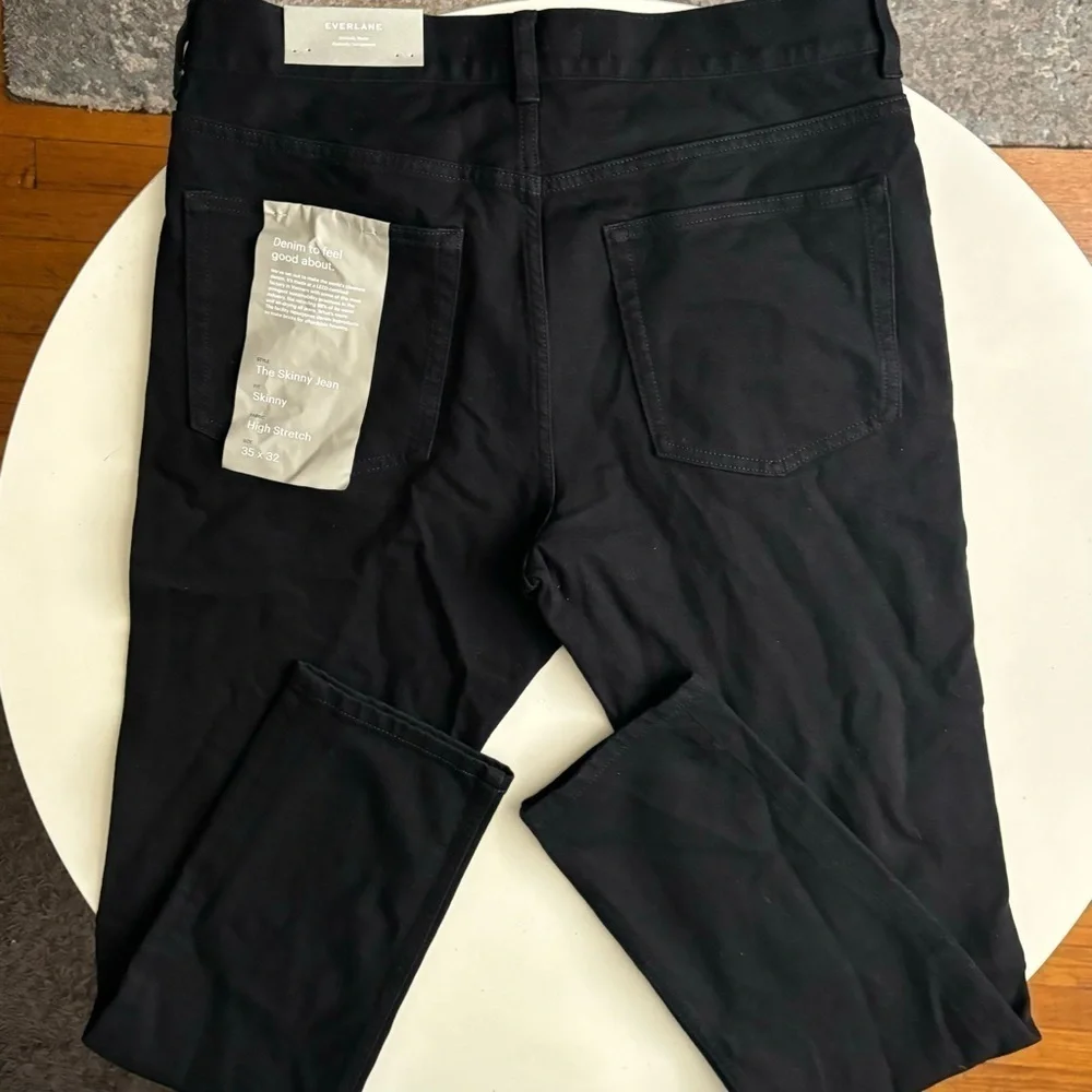 Everlane Uniform Men’s Skinny Stretch Performance Jean 35x32 Black New